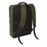 Mochila de RPET con revestimiento de PU para portátil de hasta 15'' color verde militar segunda vista