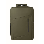 Mochila de RPET con revestimiento de PU para portátil de hasta 15'' color verde militar tercera vista