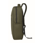 Mochila de RPET con revestimiento de PU para portátil de hasta 15'' color verde militar