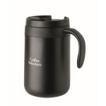 Vaso térmico de acero inox. con filtro reutilizable para café 450ml color negro segunda vista principal