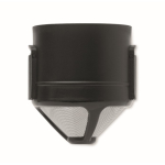 Vaso térmico de acero inox. con filtro reutilizable para café 450ml color negro sexta vista