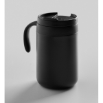 Vaso térmico de acero inox. con filtro reutilizable para café 450ml color negro vista fotografía sexta vista