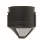 Vaso térmico de acero inox. con filtro reutilizable para café 450ml color negro septima vista
