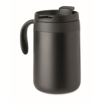 Vaso térmico de acero inox. con filtro reutilizable para café 450ml color negro