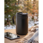 Vaso térmico de acero inox. con filtro reutilizable para café 450ml color negro segunda vista bodegón