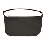 Bolsa bandolera urbana de nylon repelente al agua con correa ajustable color negro sexta vista