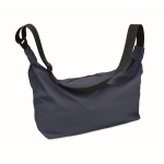 Bolsa bandolera urbana de nylon repelente al agua con correa ajustable color azul