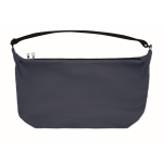 Bolsa bandolera urbana de nylon repelente al agua con correa ajustable color azul sexta vista