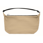 Bolsa bandolera urbana de nylon repelente al agua con correa ajustable color caqui sexta vista