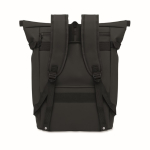 Mochila de PU con capacidad para PC de 15” y cintas para bicicleta 20L color negro cuarta vista