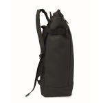 Mochila de PU con capacidad para PC de 15” y cintas para bicicleta 20L color negro quinta vista
