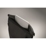 Mochila de PU con capacidad para PC de 15” y cintas para bicicleta 20L color negro vista fotografía