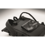 Mochila de PU con capacidad para PC de 15” y cintas para bicicleta 20L color negro vista fotografía
