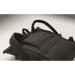 Mochila de PU con capacidad para PC de 15” y cintas para bicicleta 20L color negro vista fotografía