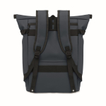 Mochila de PU con capacidad para PC de 15” y cintas para bicicleta 20L color azul cuarta vista