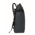 Mochila de PU con capacidad para PC de 15” y cintas para bicicleta 20L color azul quinta vista