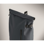 Mochila de PU con capacidad para PC de 15” y cintas para bicicleta 20L color azul vista fotografía septima vista