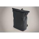Mochila de PU con capacidad para PC de 15” y cintas para bicicleta 20L color azul vista fotografía