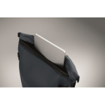 Mochila de PU con capacidad para PC de 15” y cintas para bicicleta 20L color azul vista fotografía