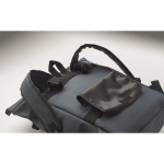 Mochila de PU con capacidad para PC de 15” y cintas para bicicleta 20L color azul vista fotografía