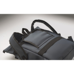 Mochila de PU con capacidad para PC de 15” y cintas para bicicleta 20L color azul vista fotografía