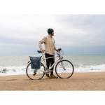 Mochila de PU con capacidad para PC de 15” y cintas para bicicleta 20L color azul vista bodegón principal