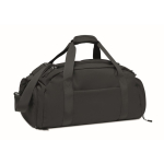 Bolsa de nylon deportiva con cinta para trolley y bandolera 20L color negro