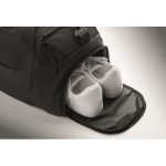 Bolsa de nylon deportiva con cinta para trolley y bandolera 20L color negro vista fotografía tercera vista