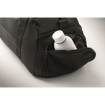 Bolsa de nylon deportiva con cinta para trolley y bandolera 20L color negro vista fotografía quinta vista
