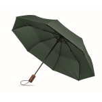 Paraguas plegable de poliéster resistente al viento y automático Ø94 color verde