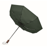 Paraguas plegable de poliéster resistente al viento y automático Ø94 color verde cuarta vista