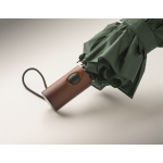Paraguas plegable de poliéster resistente al viento y automático Ø94 color verde vista fotografía quinta vista