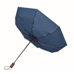Paraguas plegable de poliéster resistente al viento y automático Ø94 color azul real cuarta vista