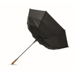 Paraguas automático de pongee resistente al viento con mango recto Ø137 color negro octava vista