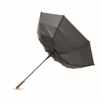 Paraguas automático de pongee resistente al viento con mango recto Ø137 color gris oscuro octava vista