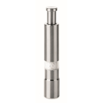 Molinillo manual de acero inox. y acrílico para sal o pimienta a presión color plateado mate segunda vista