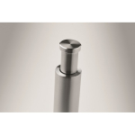 Molinillo manual de acero inox. y acrílico para sal o pimienta a presión color plateado mate vista fotografía cuarta vista