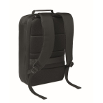 Mochila para portátil con detalles en PU y cinta para trolley 15'' color negro segunda vista