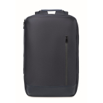 Mochila para portátil con detalles en PU y cinta para trolley 15'' color azul octava vista