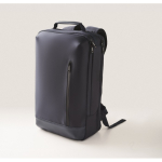 Mochila para portátil con detalles en PU y cinta para trolley 15'' color azul vista fotografía