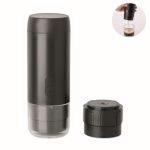 Cafetera portátil para café molido y cápsulas compatibles 1.800mAh color negro