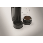 Cafetera portátil para café molido y cápsulas compatibles 1.800mAh color negro vista fotografía
