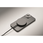 Cargador inalámbrico magnético con cable fijo USB-C de 1 m y 25W color negro vista fotografía cuarta vista