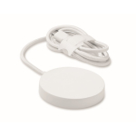 Cargador inalámbrico magnético con cable fijo USB-C de 1 m y 25W color blanco segunda vista