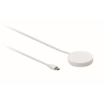 Cargador inalámbrico magnético con cable fijo USB-C de 1 m y 25W color blanco quinta vista