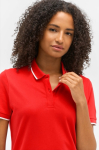 Polo de algodón unisex con raya de contraste 200g/m² SOL'S PALERMO color rojo tercera vista