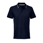 Polo de algodón unisex con raya de contraste 200g/m² SOL'S PALERMO color azul ultramarino