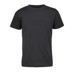 Camiseta de poliéster reciclado infantil de deporte 150g/m² SOL'S SPRINT color negro