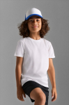 Camiseta de poliéster reciclado infantil de deporte 150g/m² SOL'S SPRINT color blanco segunda vista