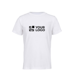 Camiseta de poliéster reciclado infantil de deporte 150g/m² SOL'S SPRINT color blanco vista de impresión